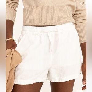 NWT | J. Crew | White Linen Shorts | Size S